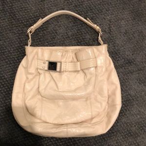 Cream colored LAMB shoulder bag